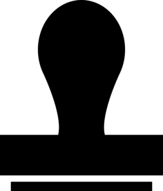 Printing Stamp Silhouette Variant Contour Svg Vector, Free Vectors File
